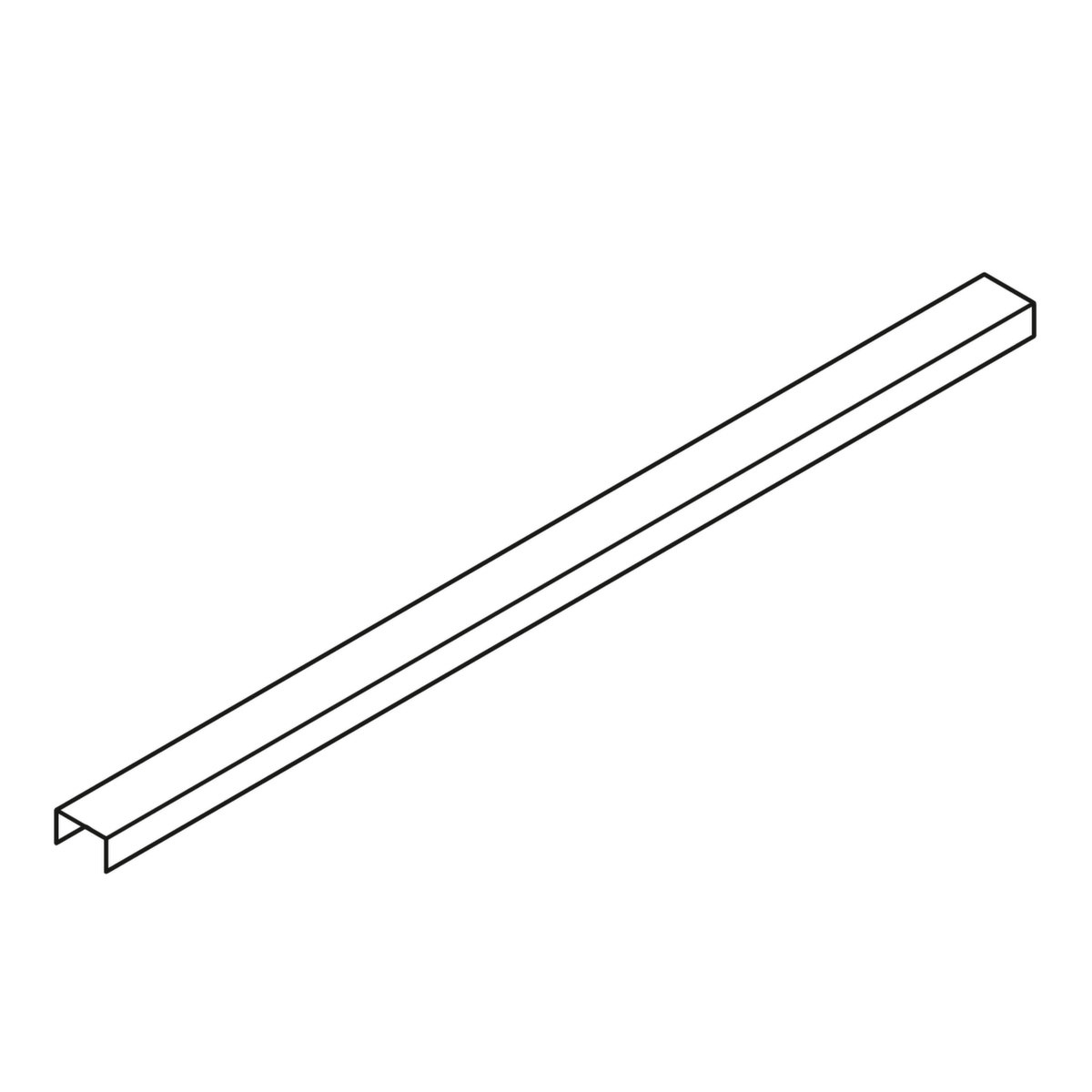 Profil de raccordement pour plancher plat, longueur 970 mm  ZOOM