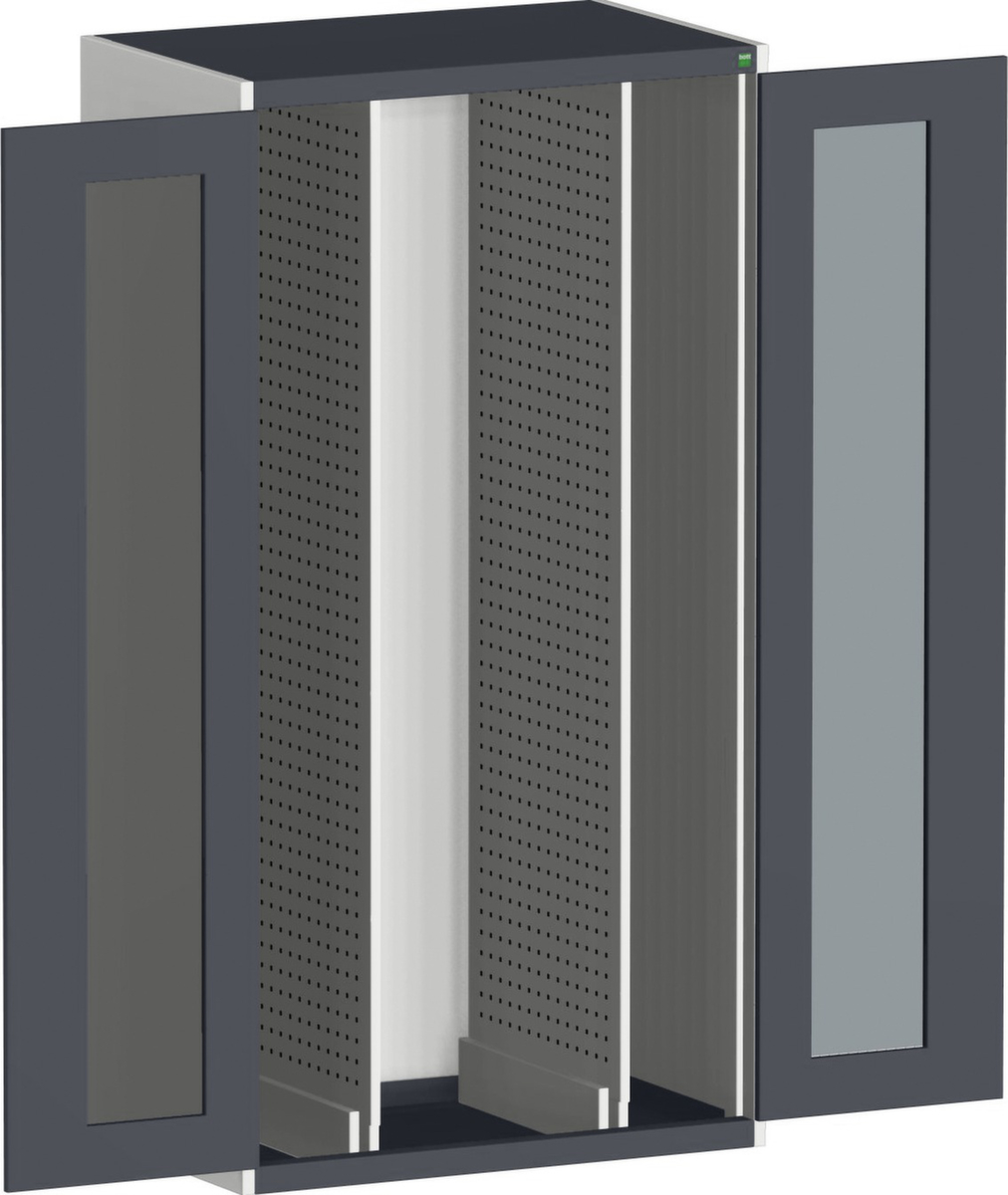 bott Armoire verticale cubio, 2 extensions, RAL7035 gris clair/RAL7016 gris anthracite  ZOOM
