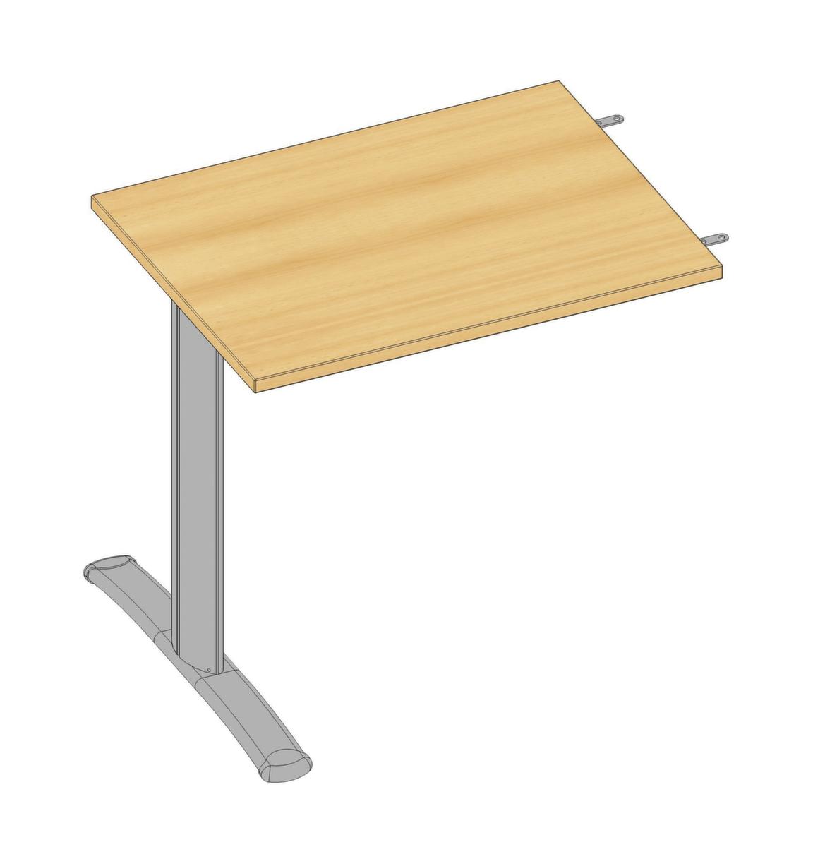 Quadrifoglio Table de rallonge Practika pour bureau avec piètement en C