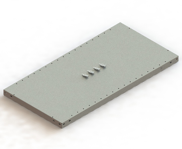 META Tablette pour rayonnage de stockage type lourd, largeur x profondeur 1300 x 500 mm  ZOOM