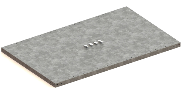 META Tablette pour rayonnage de stockage type lourd, largeur x profondeur 1300 x 800 mm  ZOOM