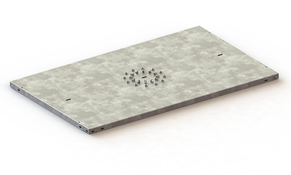 META Tablette pour rayonnage à boulonner pour classeurs, largeur x profondeur 1000 x 600 mm  ZOOM