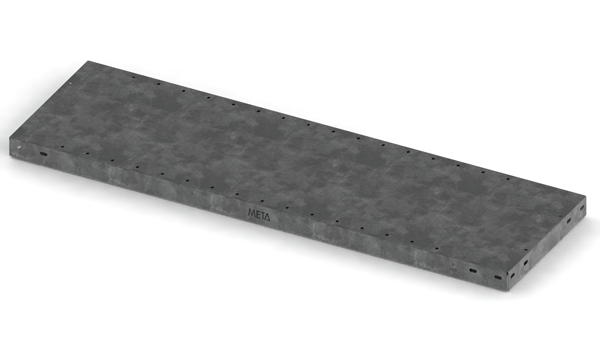 META Tablette pour rayonnage de stockage, largeur x profondeur 1000 x 300 mm, avec revêtement en zinc anti-corrosion  ZOOM
