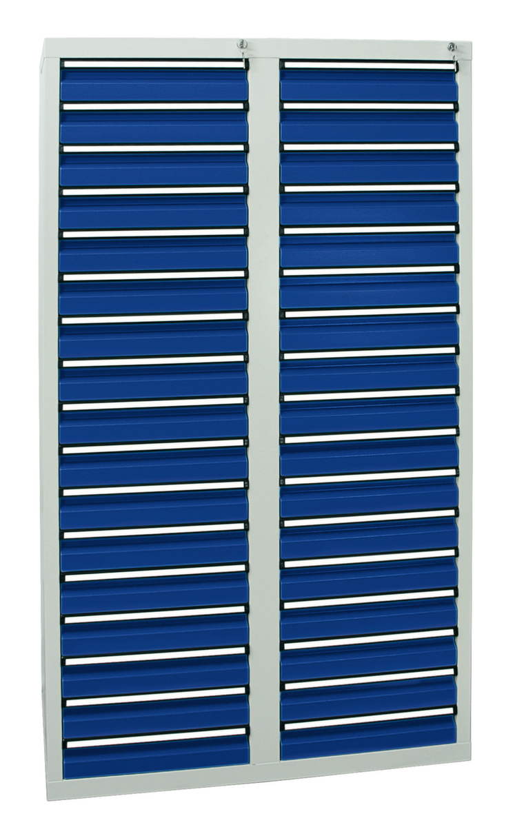 stumpf Armoire à tiroirs ST 410, 34 tiroir(s), RAL7035 gris clair/RAL5010 bleu gentiane  ZOOM