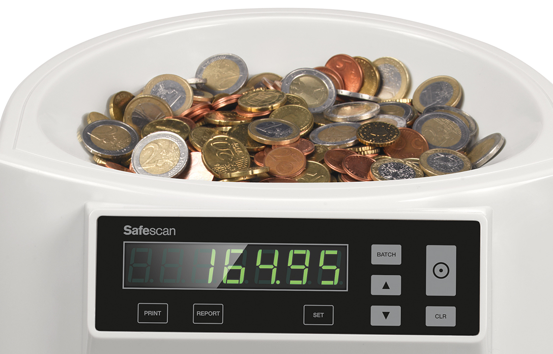 Safescan Compteur de pièces 1250 EUR  ZOOM