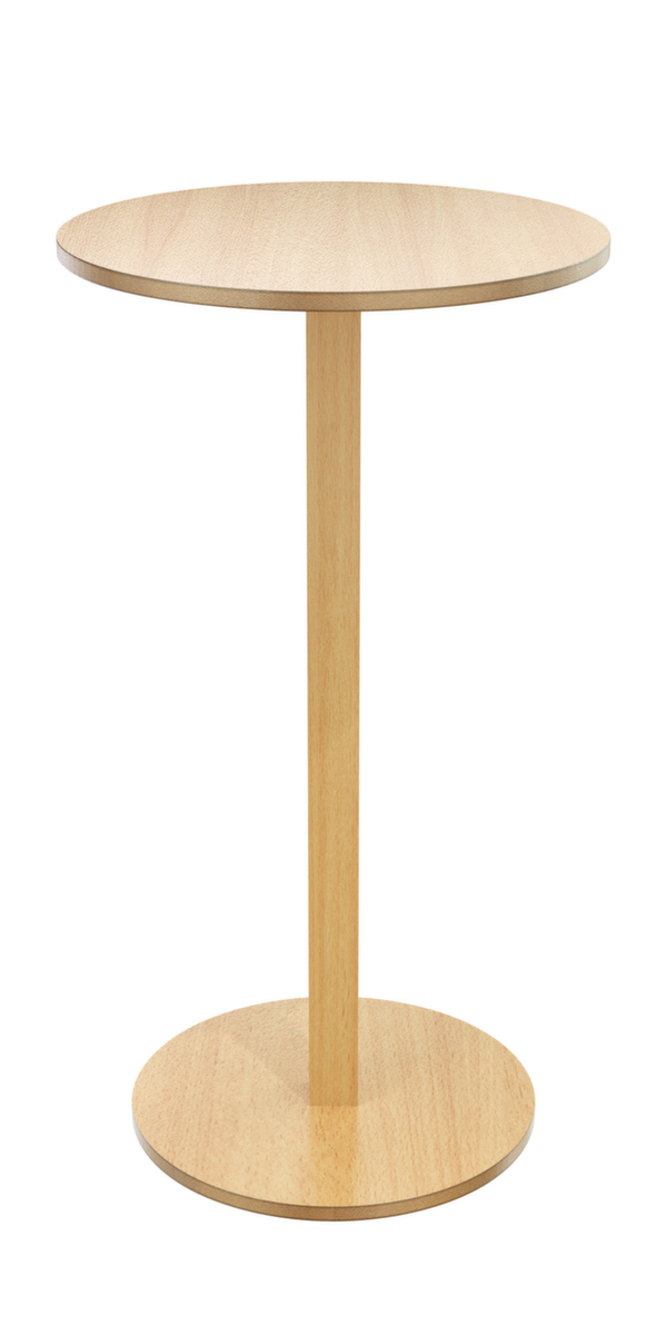 Paperflow Table haute ronde Woody, Ø 600 mm, panneau hêtre  ZOOM