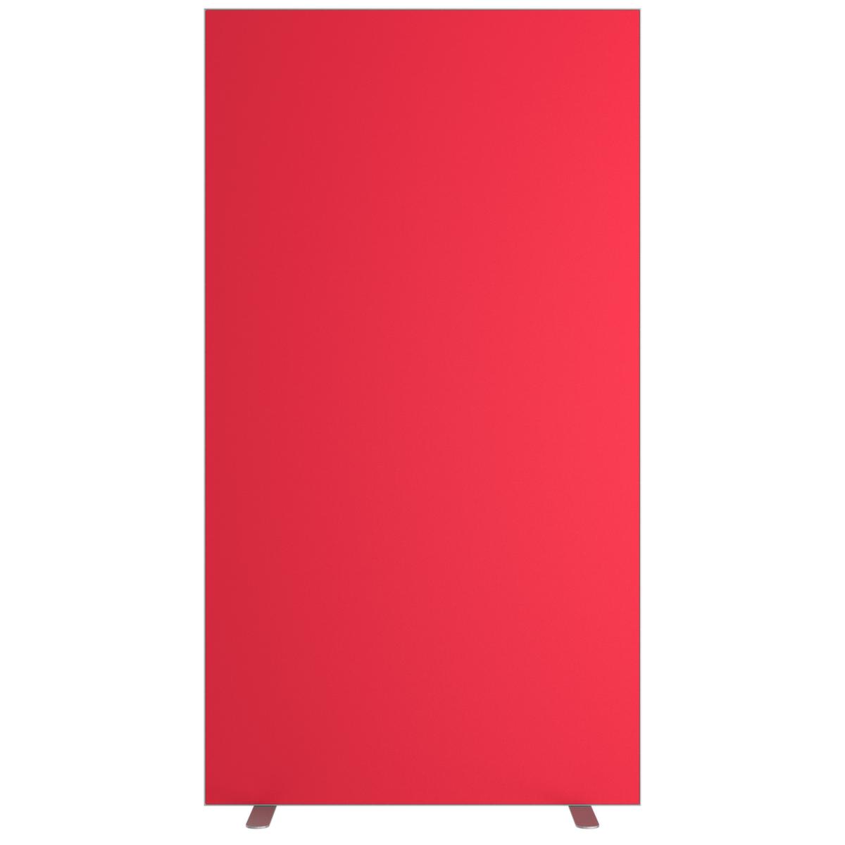 Paperflow Cloison avec revêtement en tissu sur deux côtés, hauteur x largeur 1740 x 940 mm, paroi rouge  ZOOM