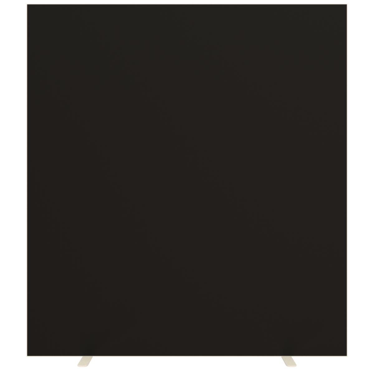 Paperflow Cloison avec revêtement en tissu sur deux côtés, hauteur x largeur 1740 x 1600 mm, paroi noir  ZOOM