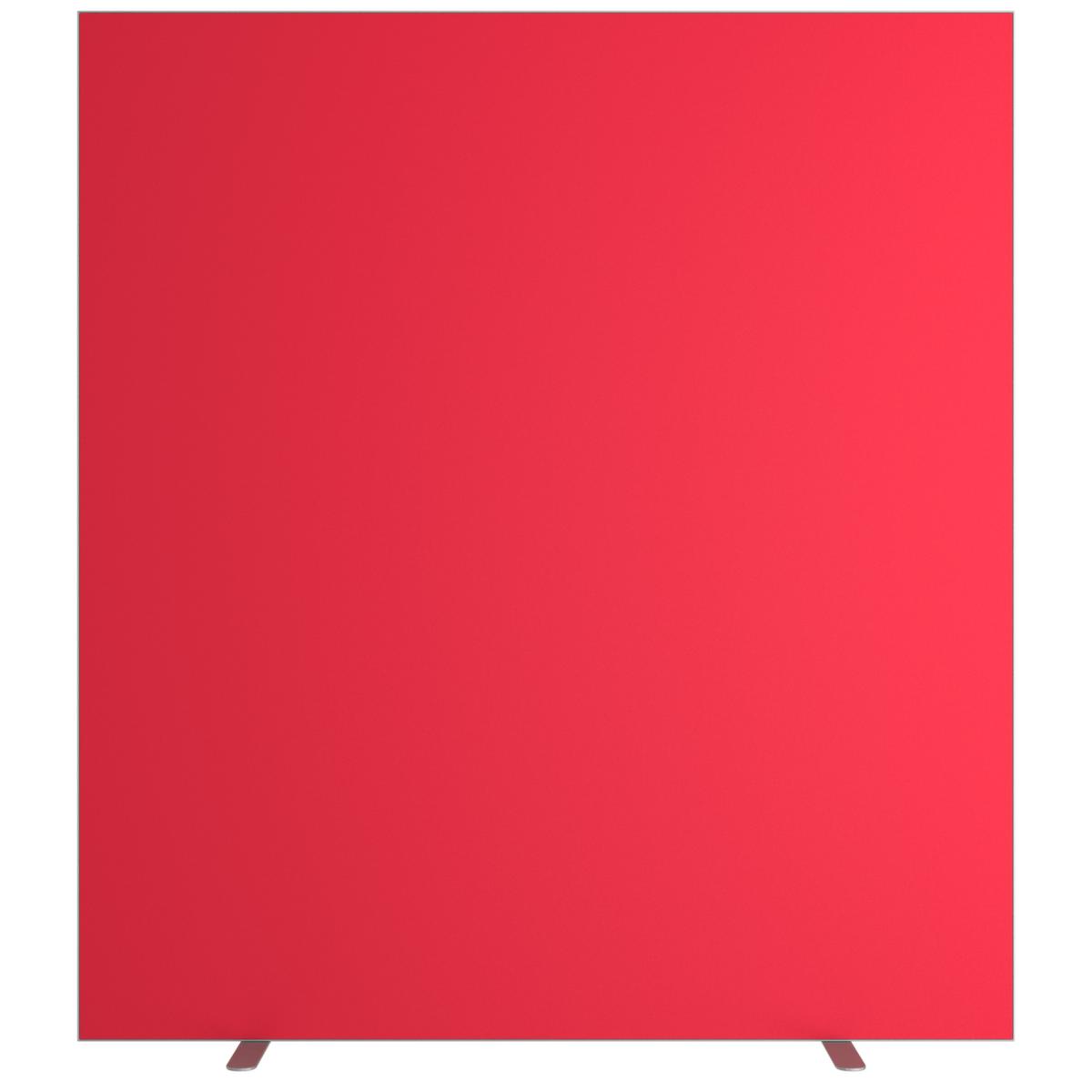 Paperflow Cloison avec revêtement en tissu sur deux côtés, hauteur x largeur 1740 x 1600 mm, paroi rouge  ZOOM
