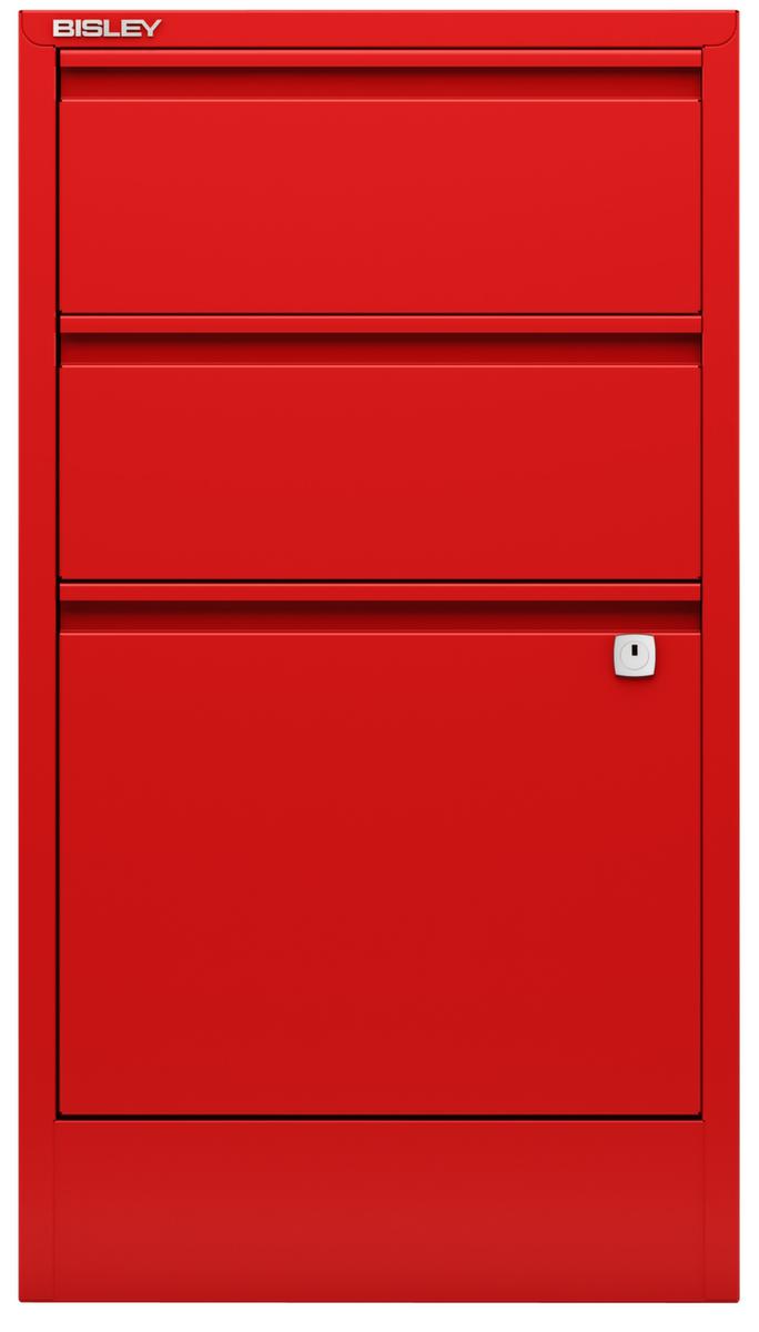 Bisley Armoire pour dossiers suspendus Home Filer, 1 extensions, rouge cardinal/rouge cardinal
