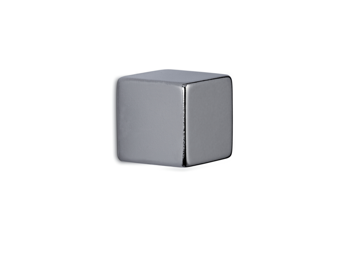 Aimant cube, argent clair, hauteur x largeur x profondeur 20 x 20 x 20 mm  ZOOM