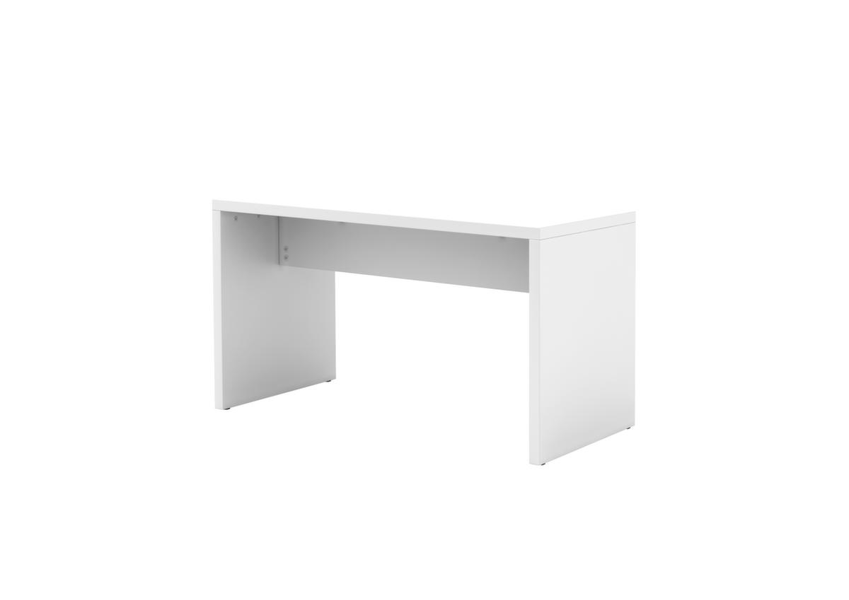 Table de bistro, largeur x profondeur 1300 x 680 mm, panneau blanc  ZOOM