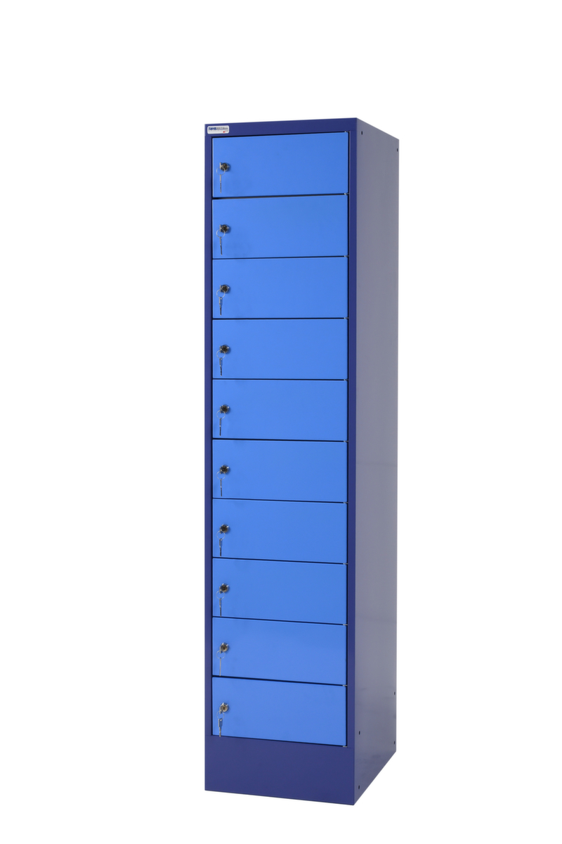 Thurmetall Armoire à casiers électrique MINI, modèle FR, bleu pigeon/bleu clair