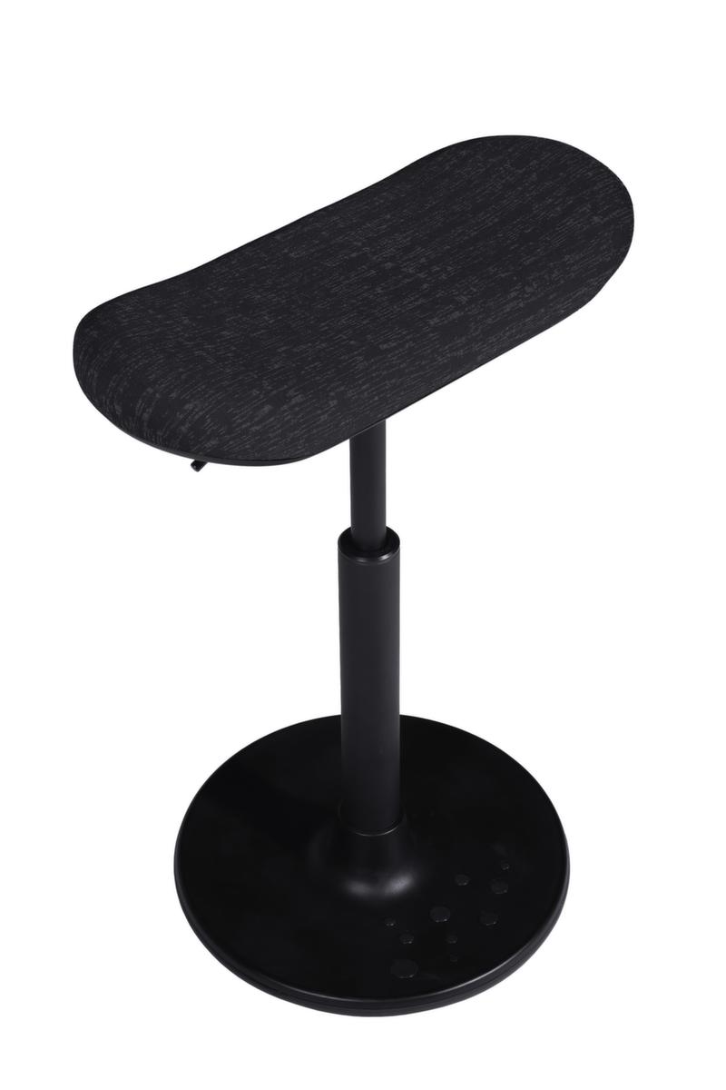 Topstar Siège assis-debout Sitness H2 avec assise skateboard, hauteur d’assise 570 - 770 mm, assise noir  ZOOM