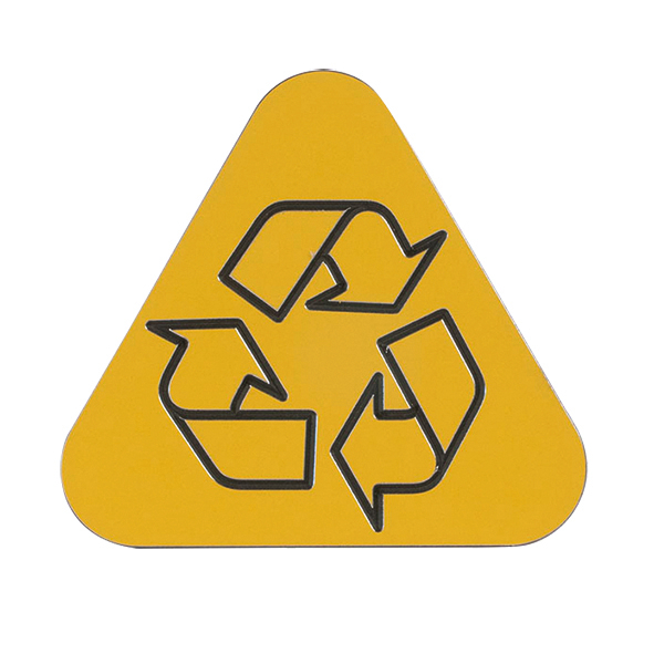 Couverture de soutien PURE pour poubelle, jaune  ZOOM