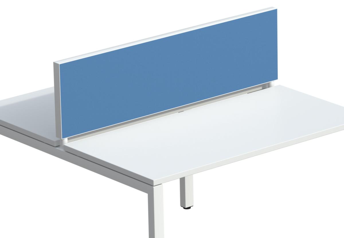 Paperflow Cloison de table, hauteur x largeur 330 x 1200 mm, paroi bleu  ZOOM