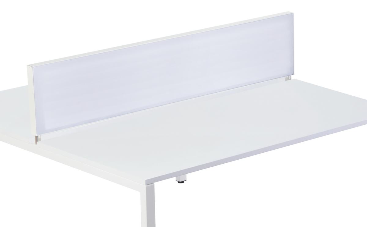 Paperflow Cloison de table, hauteur x largeur 330 x 1400 mm, paroi blanc  ZOOM