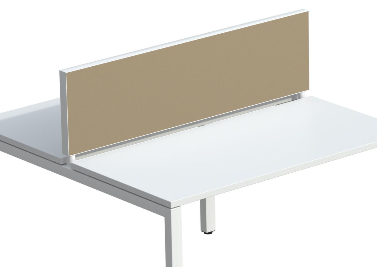 Paperflow Cloison de table, hauteur x largeur 330 x 1400 mm, paroi sable  ZOOM