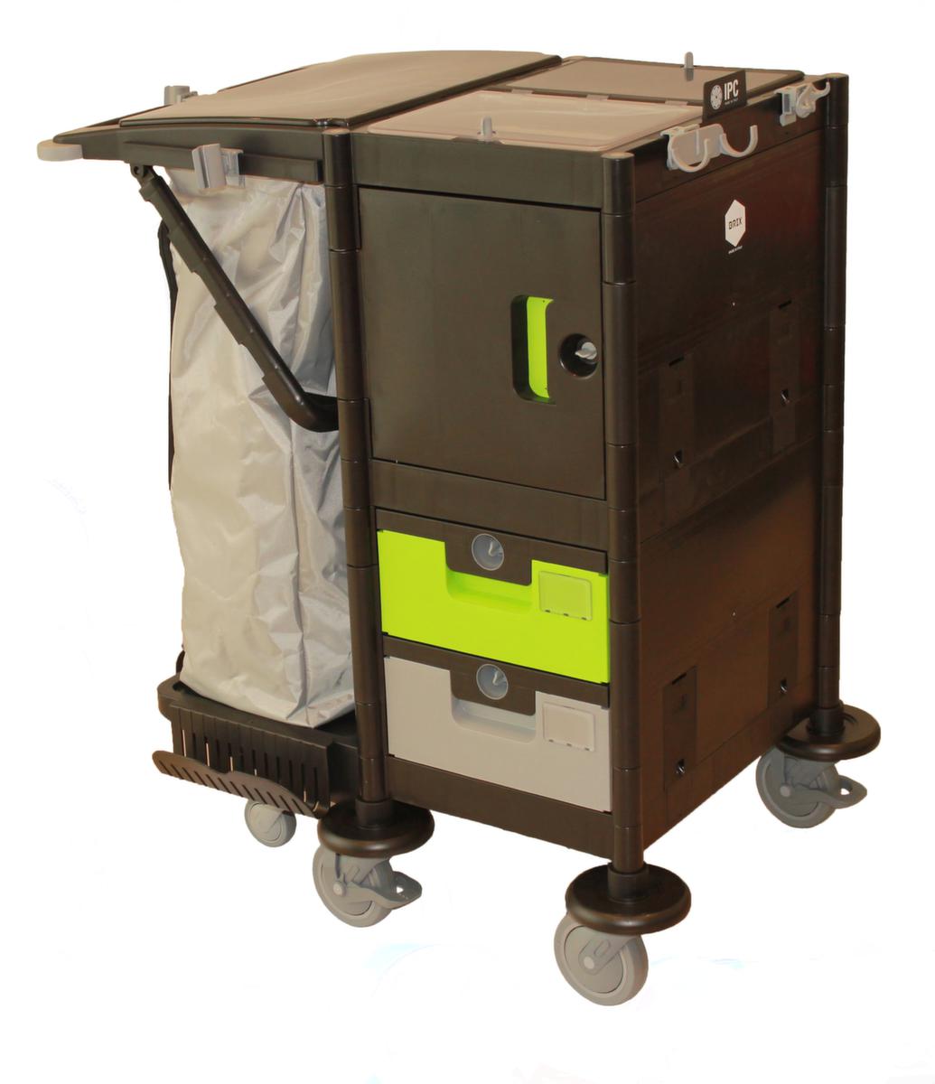 Harema Chariot de nettoyage Black is Green Brix Compact II avec armoire et tiroirs  ZOOM