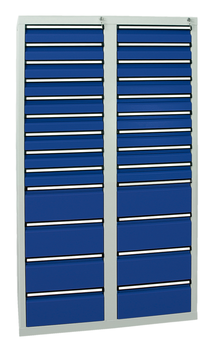 stumpf Armoire à tiroirs ST 410, 26 tiroir(s), RAL7035 gris clair/RAL5010 bleu gentiane  ZOOM