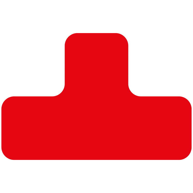 EICHNER Symbole à coller, forme en T, rouge  ZOOM