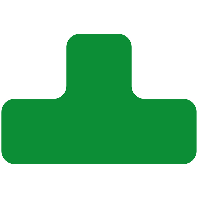 EICHNER Symbole à coller, forme en T, vert  ZOOM