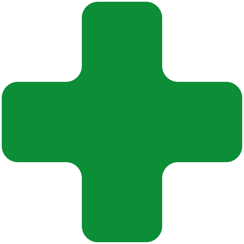 EICHNER Symbole à coller, Plus, vert  ZOOM
