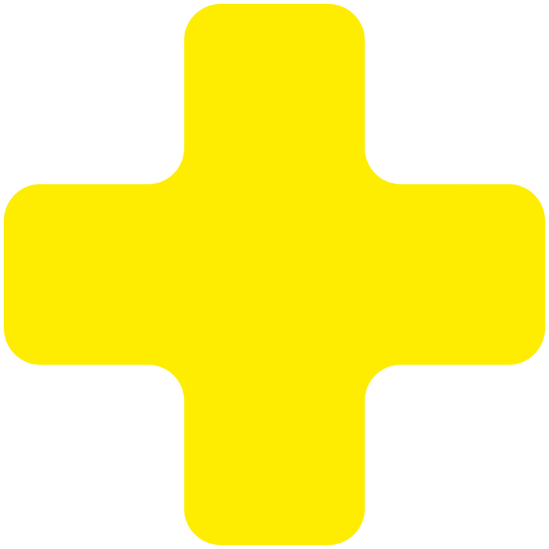 EICHNER Symbole à coller, Plus, jaune  ZOOM