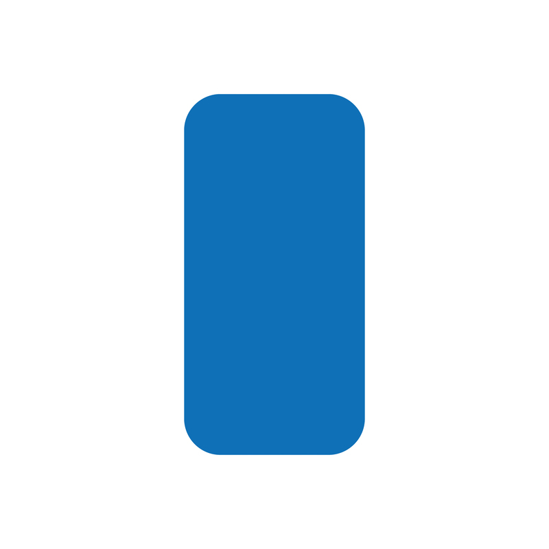 EICHNER Symbole à coller, rectangle, bleu  ZOOM