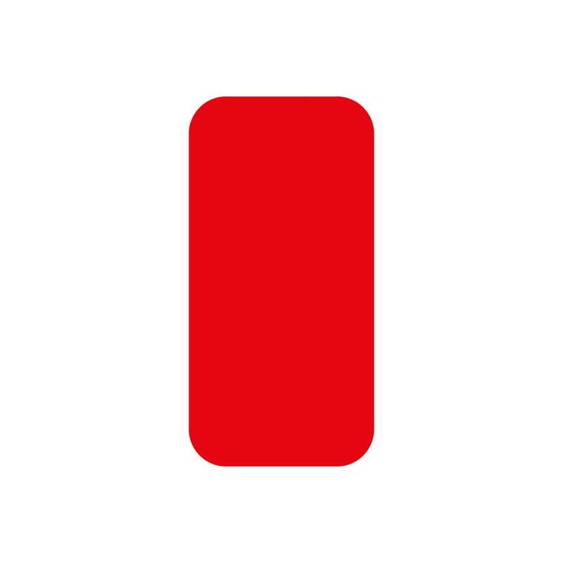 EICHNER Symbole à coller, rectangle, rouge  ZOOM