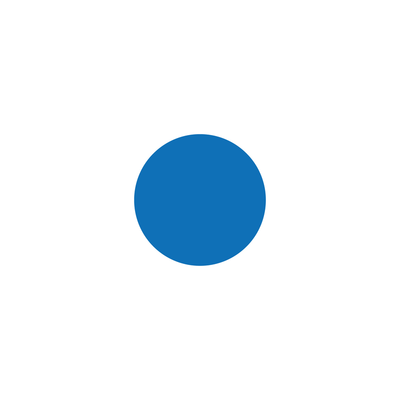 EICHNER Symbole à coller, cercle, bleu  ZOOM