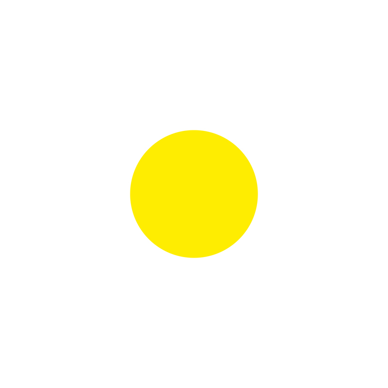 EICHNER Symbole à coller, cercle, jaune  ZOOM