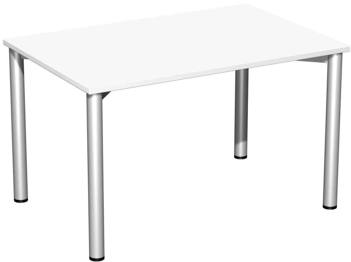 Gera Table de conférence Basis, largeur x profondeur 1200 x 800 mm, panneau blanc  ZOOM