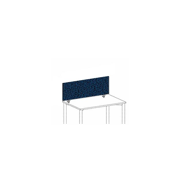 Gera Cloison de table Pro, hauteur x largeur 400 x 1400 mm, paroi bleu