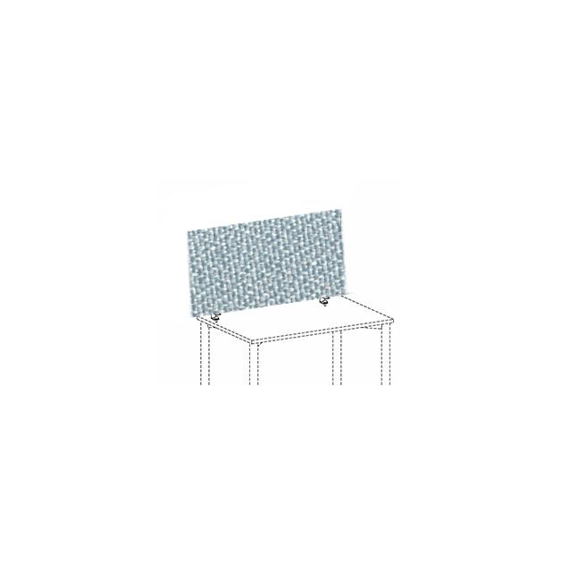 Gera Cloison de table Pro, hauteur x largeur 600 x 1400 mm, paroi gris