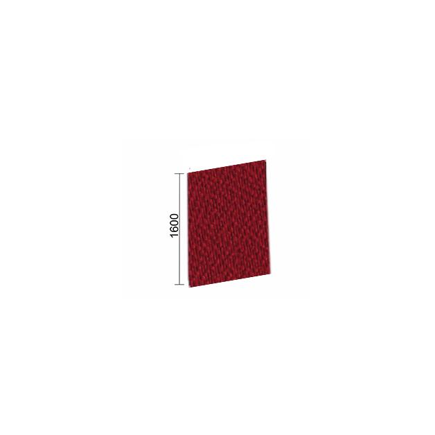 Gera Cloison de séparation insonorisante Pro, hauteur x largeur 1600 x 1000 mm, paroi rouge