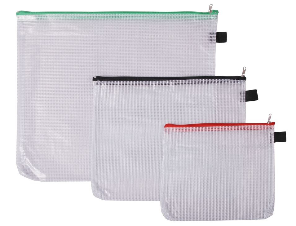 EICHNER Ensemble de sacs à fermeture éclair, transparent, DIN B4/DIN B5/DIN B6  ZOOM