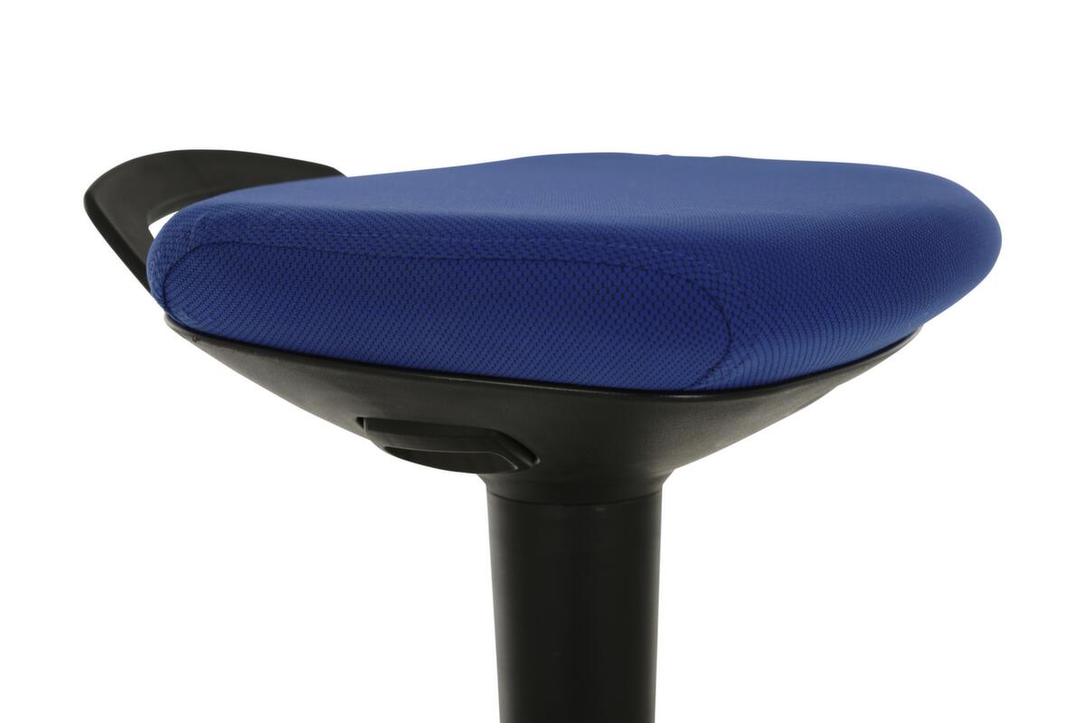 Lotz Siège assis-debout hautement flexible, hauteur d’assise 600 - 860 mm, assise bleu royal  ZOOM