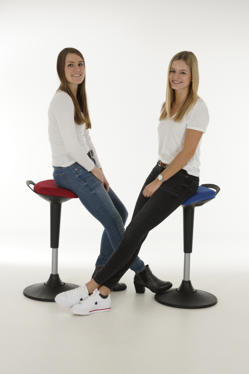 Lotz Siège assis-debout hautement flexible, hauteur d’assise 600 - 860 mm, assise noir  ZOOM