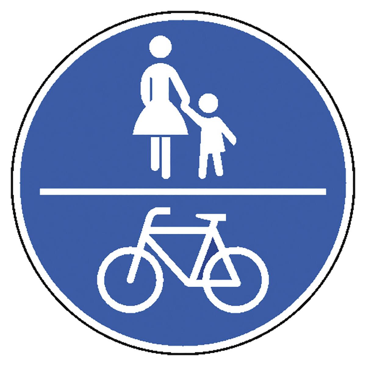Panneau de signalisation pour les piétons et les cyclistes SafetyMarking® selon l'OAV  ZOOM