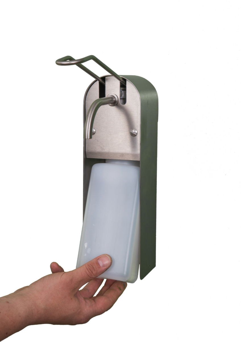 Distributeur de savon et de désinfectant, avec levier de bras  ZOOM