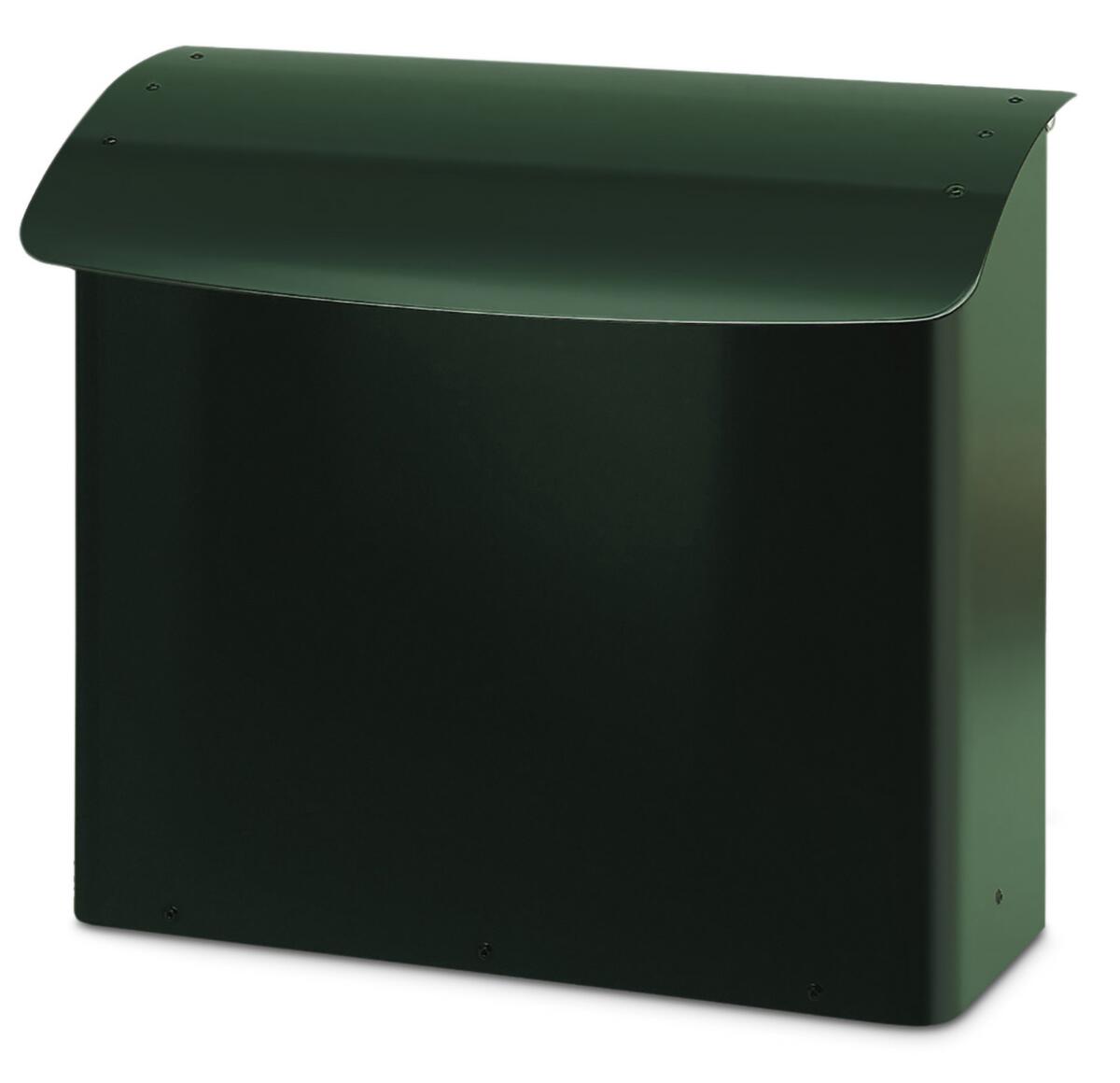 Boîte aux lettres murale avec serrure invisible, vert  ZOOM