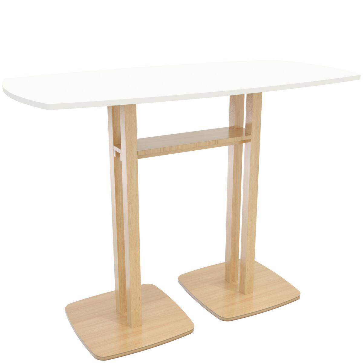 Paperflow Table haute easyDesk, largeur x profondeur 1500 x 750 mm, panneau blanc  ZOOM