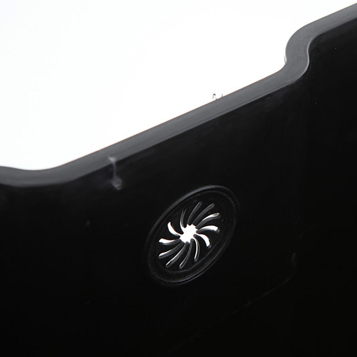 Poubelle à pédale acier inoxydable EKO E-Cube avec pédale particulièrement large, 20 l, noir mat  ZOOM