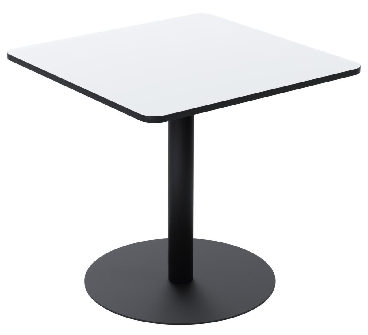 Paperflow Table de bistrot Mezzo avec plateau, largeur x profondeur 800 x 800 mm, panneau blanc  ZOOM