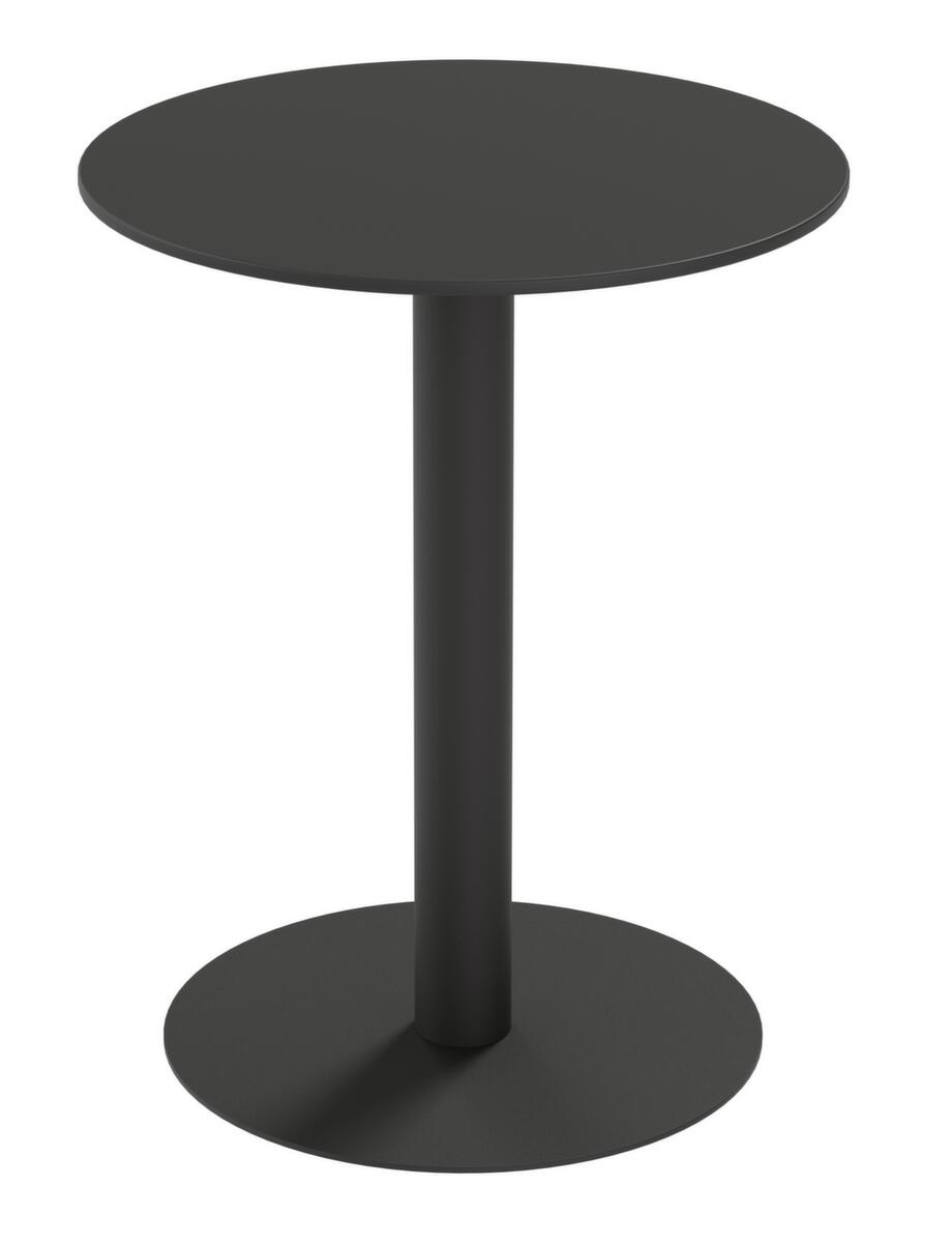 Paperflow Table d'extérieur résistante aux intempéries Cross, Ø 600 mm, panneau noir  ZOOM