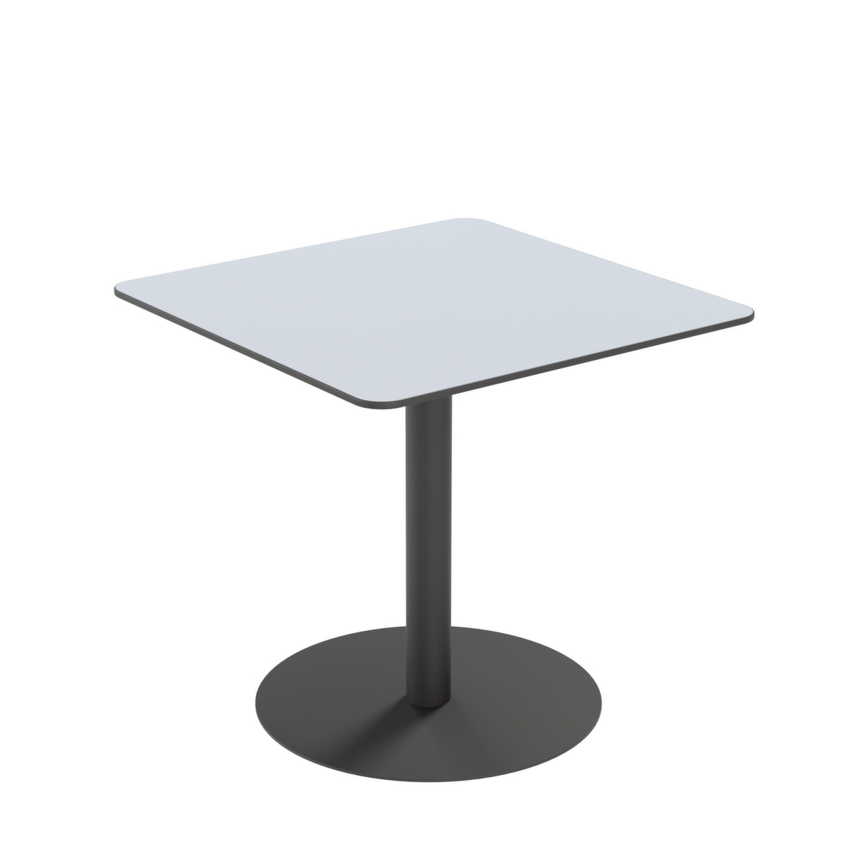 Paperflow Table d'extérieur résistante aux intempéries Cross, largeur x profondeur 800 x 800 mm, panneau gris  ZOOM