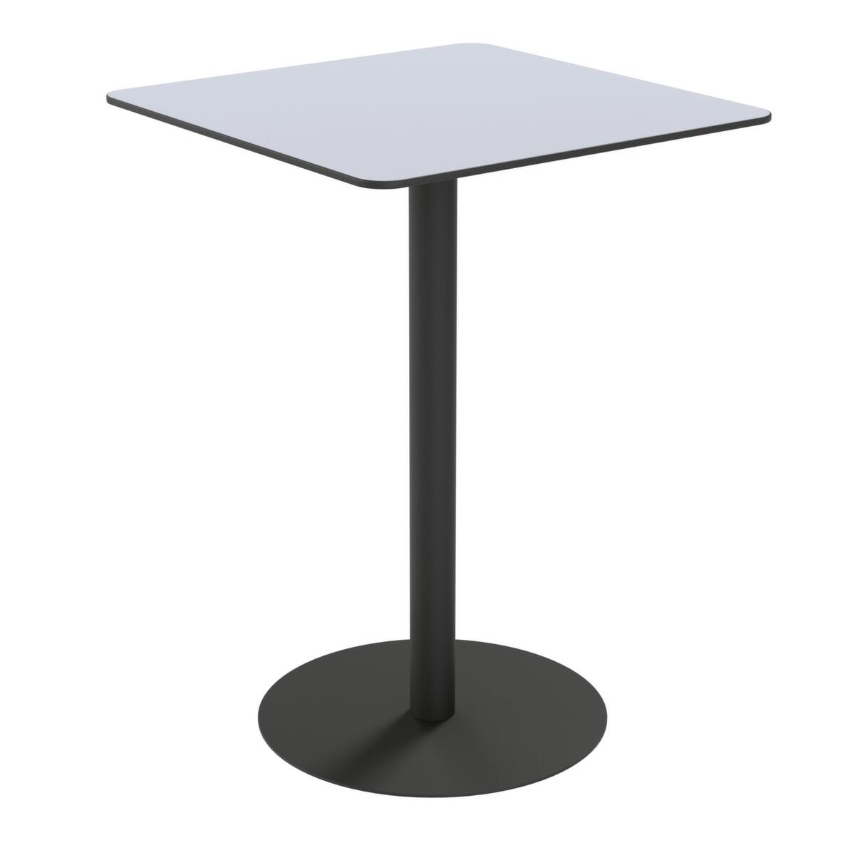 Paperflow Table haute d'extérieur résistante aux intempéries Cross, largeur x profondeur 800 x 800 mm, panneau gris  ZOOM