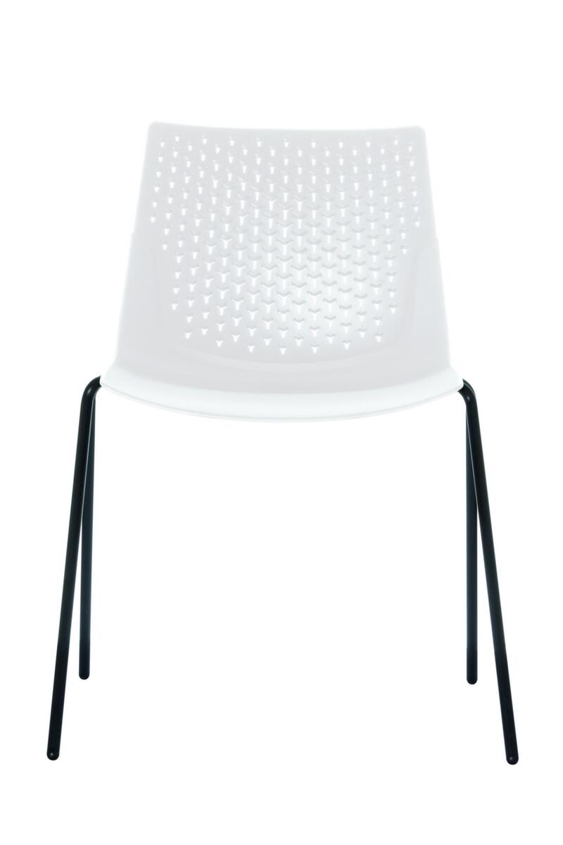 Paperflow Chaise de conférence empilable Triangle, blanc