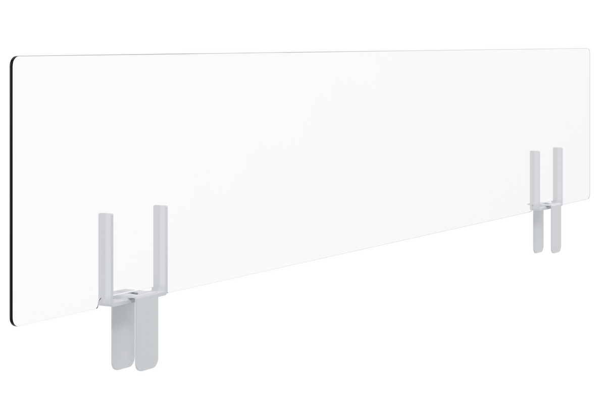 Paperflow Paroi de protection hygiénique pour cloison de table, hauteur x largeur 270 x 1570 mm